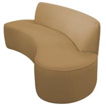 Sofá Orgânico 02 Lugares 150cm Mônaco Bouclé Camel Claro - Nexta Casa