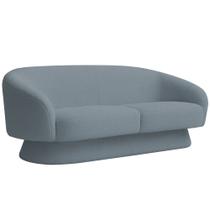 Sofá Orgânico 03 Lugares 180cm Liz Bouclé Azul Claro - Nexta Casa Sofá Orgânico 03 Lugares 180cm Liz Bouclé Azul Claro - Nexta Casa
