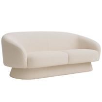 Sofá Orgânico 03 Lugares 180cm Liz Bouclé Off White - Nexta Casa