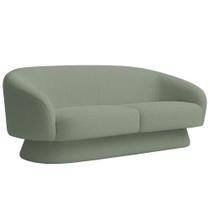 Sofá Orgânico 03 Lugares 180cm Liz Bouclé Verde Claro - Nexta Casa Sofá Orgânico 03 Lugares 180cm Liz Bouclé Verde Claro - Nexta Casa
