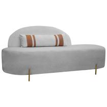 Sofá Orgânico 2 Lugares Living Maitê 1.80m Linho Cinza SOFA STORE