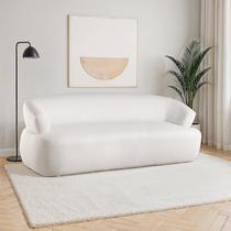 Sofá Orgânico 3 Lugares 200cm Zoe Espresso Móveis Sofá Orgânico 3 Lugares 200cm Zoe Espresso Móveis