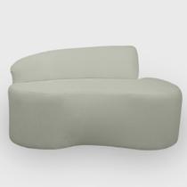 Sofa Organico Curvo 2 lugares 145 cm Boucle Menta