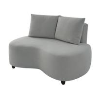 Sofa Orgânico Curvo Feijão 150cm Boucle Venus Estofama