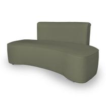 Sofá Orgânico Curvo Feijão Sala Elegante 3 Lugares Recepção Menta Sofá Orgânico Curvo Feijão Sala Elegante 3 Lugares Recepção Menta