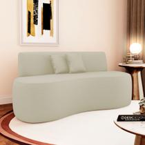 Sofá Orgânico Curvo Living Manhattan 150cm 02 Lugares material sintético - Desk Design