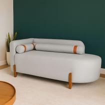 Sofá Orgânico Divã Confortável Resistente Linho Trento Remi Sofá Orgânico Divã Confortável Resistente Linho Trento Remi