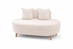 Sofá Orgânico Feijão 115cm Para Sala Closet Tecido Boucle Off White Lupesa Móveis Ltda Sofá Orgânico Feijão 115cm Para Sala Closet Tecido Boucle Off White Lupesa Móveis Ltda