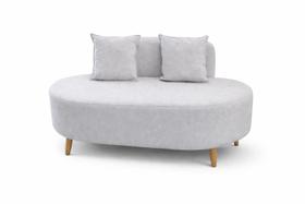 Sofá Orgânico Feijão 115cm Para Sala Closet Tecido Boucle Prata Lupesa Móveis Ltda Sofá Orgânico Feijão 115cm Para Sala Closet Tecido Boucle Prata Lupesa Móveis Ltda