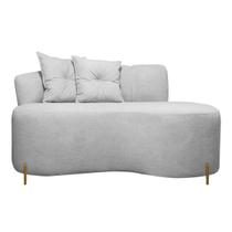 Sofá Orgânico Grécia 2 Lugares 145cm Linho Bouclê Cinza SOFA STORE
