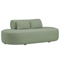 Sofá Orgânico Horizonte 3 Lugares 180cm Bouclé Verde Claro - Nexta Casa Sofá Orgânico Horizonte 3 Lugares 180cm Bouclé Verde Claro - Nexta Casa