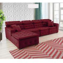 Sofá Orlando 3.45x1.50m com Chaise, Retrátil e Reclinável