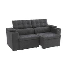 Sofá Otto Kappesberg 2,3m Bouclé Chumbo