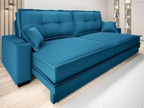 Sofá Palermo 2,40m Retrátil e Reclinável Velosuede Royal - NETSOFAS