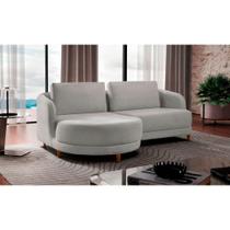 Sofá Palermo Linho 1 Modulo 120cm B10cm + Chaise 1M Meu Sofá Online