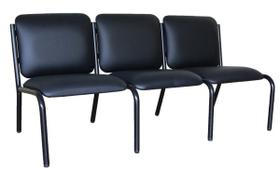 Sofá para Recepção de Escritório Linha Recepção Plus Preto