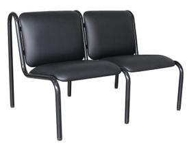 Sofá para Recepção de Escritório Linha Recepção Smart Preto Sofá para Recepção de Escritório Linha Recepção Smart Preto