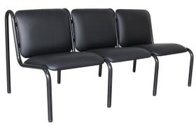 Sofá para Recepção de Escritório Linha Recepção Smart Preto Sofá para Recepção de Escritório Linha Recepção Smart Preto