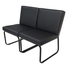 Sofá para sala de espera e recepção Linha Foggia Preto Sofá para sala de espera e recepção Linha Foggia Preto
