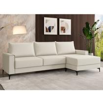 Sofá para Sala de Estar 3 Lugares Moderno Premium Branco Sofá para Sala de Estar 3 Lugares Moderno Premium Branco