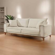 Sofá para Sala de Estar Fixo 4 Lugares Aquiles Luxo