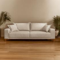 Sofá para Sala de Estar Fixo 4 Lugares Argos