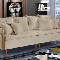 Sofá para Sala de Estar Fixo 4 Lugares Atlas Sofá para Sala de Estar Fixo 4 Lugares Atlas