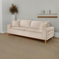 Sofá para Sala de Estar Fixo 4 Lugares Orfeu Luxo