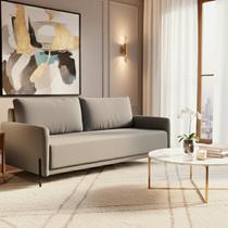 Sofá para Sala de Estar Living Clássico 140cm Pés de Ferro Londres