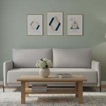 Sofá para Sala de Estar Living Clássico 182cm Pés de Ferro Londres