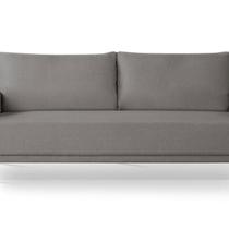 Sofá para Sala Estar Living Clássico 166cm Pés de Ferro Londres Cinza Medio Sofá para Sala Estar Living Clássico 166cm Pés de Ferro Londres Cinza Medio