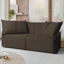 Sofá Para Sala Reclinavel Estofado Doux 200cm Veludo Sofá Para Sala Reclinavel Estofado Doux 200cm Veludo