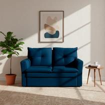 Sofá pequeno 02 Lugares 150cm Mobi Suede Herrero