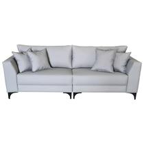 Sofá Pierri Bipartido Tecido Acquablock Pé Aço Preto Medida 240cm