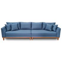 Sofá Pierri Bipartido Tecido Acquablock Pé Base Madeira 280cm