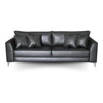 Sofá Pierri Bipartido Tecido Corano Pé Aço Cromado 220cm