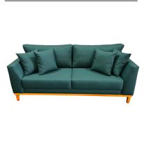 Sofá Pierri Tecido Acquablock Impermeável Pé Base Madeira 210cm