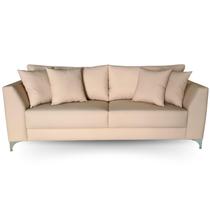 Sofá Pierri Tecido Acquablock Pé Aço Cromado 200cm