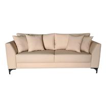 Sofá Pierri Tecido Acquablock Pé Aço Preto 2 Lugares 200cm