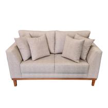 Sofá Pierri Tecido Acquablock Pé Base Madeira 150cm