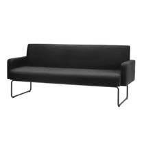 Sofa Pix com Bracos Assento material sintético Base Aco Preto - 55096