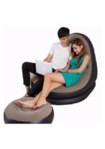 Sofá Poltrona Inflável Com Puff Kit 2 em 1 Luxo Sofá Poltrona Inflável Com Puff Kit 2 em 1 Luxo