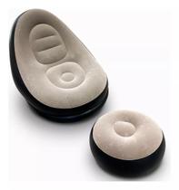 Sofá Poltrona Inflável Ultra Lounge + Puff Sofá aconchegante portátil Sofá Poltrona Inflável Ultra Lounge + Puff Sofá aconchegante portátil