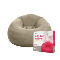 Sofá Poltrona Puff Inflável Deluxe Aveludado Vg+