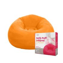 Sofá Poltrona Puff Inflável Deluxe Aveludado Vg+
