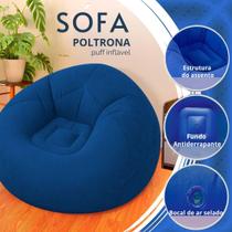 Sofá Poltrona Puff Inflável Sala Jardim Ate 100Kg Impermeável Bomba Inclusa Sofá Poltrona Puff Inflável Sala Jardim Ate 100Kg Impermeável Bomba Inclusa