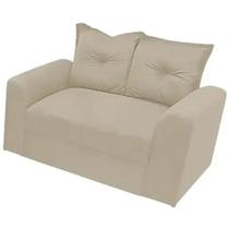 Sofá Porto 2 Lugares Tecido Suede Felipe Estofados Cor Bege Sofá Porto 2 Lugares Tecido Suede Felipe Estofados Cor Bege