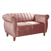 Sofá Realeza Decorativo Chesterfield Namoradeira Retrô Bella Decor