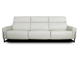 Sofá Reclinável Elétrico de Couro Legend Off White- Mempra (3 módulos) Sofá Reclinável Elétrico de Couro Legend Off White- Mempra (3 módulos)
