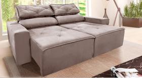 Sofá Reclinável Retrátil 2,00M COR:CAPPUCCINO